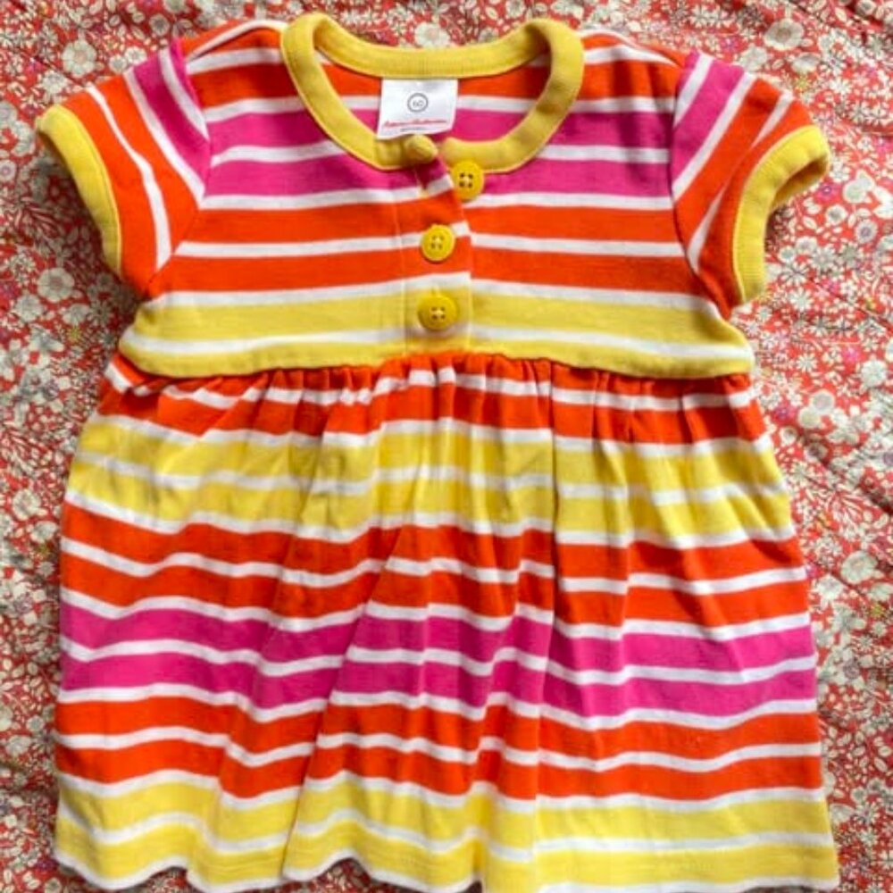 HA striped cotton top 3-6m